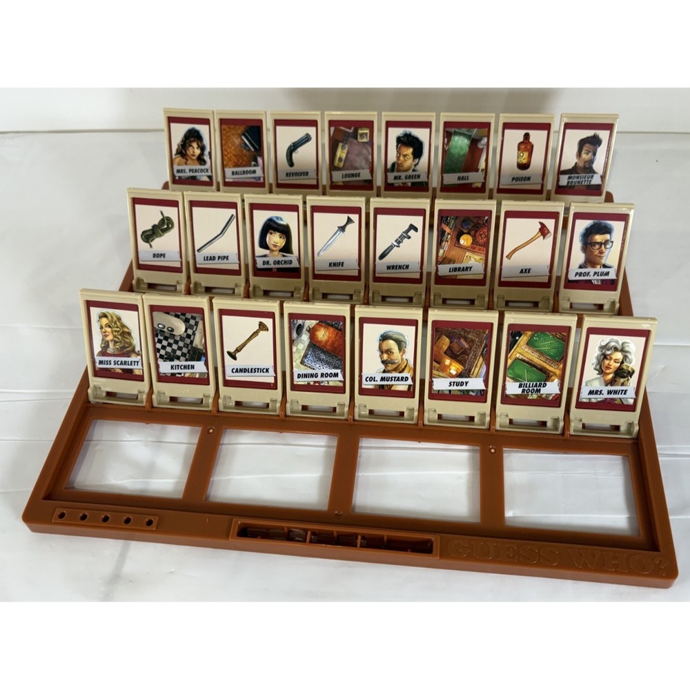 Guess Who? Clue Board Card Game Mashup Hasbro 2019 COMPLETE Rare - Hard to Find - Picture 6 of 11